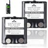 MXJFYY 4,8 V 800m Ah 2 Pezzi Batteria Ricaricabile Ni-MH Compatibile con Radio Motorola TLKR T81 Hunter T80 T61 T60 T50 T9 T8 T7 T6 T5 T4 T3 XT180 XTR446 IXNN4002A, AAA Batteria