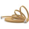 1aTTack.de 10m - marrone chiaro - 1 Stück - Cavo di Rete Ethernet Cat6 Piatto Lan Gigabit RJ45 Cat 6 compatibile Cat5 Cat5e Cat7 Cat8