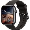 AcclaFit Smartwatch Uomo Donna, 1.85 Orologio Smartwatch con Effettua/Risposta Chiamate, 113 Sportive Smart Watch con Contapassi/SpO2/Sonno/Cardiofrequenzimetro, Impermeabil IP68 per iOS Android
