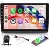 Hodozzy Autoradio per Renault Trafic 2001-2010/Opel Vivaro 2006-2010/Nissan Primastar 2006-2014 con Wireless Carplay Android Auto, con Bluetooth/RDS FM/Youbube/V-Link/GPS/USB/SWC+Telecamera Posteriore