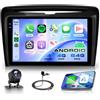 Rimoody 4G+64G Android Autoradio per Lancia Ypsilon 2011-2020 Wireless Carplay Android Auto, 9 Pollici Incell Touchscreen Radio GPS Navi WiFi Mirror Link Bluetooth FM/RDS/EQ/SWC Telecamera Posteriore
