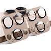 TAURI 2 Pezzi Pellicola Fotocamera per iPhone 16 Pro/16 Pro Max,Rosa Oro | Copertura Totale in Vetro Temperato 9H con Anello, Piastra in Metallo Opaco, Resistente ai Graffi