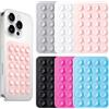 Ainiv 6PCS Ventosa Telefono, Ventose in Silicone, Impugnatura Adesiva ad Alta Potenza di Aspirazione, Supporto Antiscivolo in Silicone per Selfie e Video, per Superfici Lisce