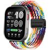 GIOPUEY Cinturini Magnetica Compatibile con Amazfit Bip Max, Cinturino in Morbido Nylon Intrecciato [Unisex] [Traspirante] - Colourful-B