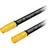 HB-DIGITAL HDTV puro rame IEC cavo antenna a 5 strati schermato max 135dB cavo di collegamento coassiale con connettori di compressione placcato oro cavo coassiale Full HD UHD Ultra 4K spina 2m Nero