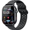 Jugeman Smartwatch Uomo, 1,43 HD Orologio Smartwatch Uomo con Chiamata Bluetooth,Militari Smart Watch Tracker 160+ Modalità Sportive