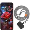 vingarshern Cover ZTE Blade A75 5G Custodia in Silicone Sottile,ZTE Blade A75 5G Cover Antiurto Con Motivo,ZTE Blade A75 5G Case Silicone Con Catena/Cordino per Cellulare,Modèle*09