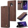 Sojlecyu Cover per Samsung Galaxy S9 Custodia, a Libro Portafoglio in Premium Pelle PU Porta Carte Flip Case Supporto Protezione Case Cover per Samsung Galaxy S9, Caffè