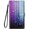 CUAgain-EU Cover Compatibile per Samsung Galaxy J5 2016 Pelle Silicone Portafoglio Magnetica con Disegni Motivo Animale Flip Custodia Antiurto Resistente Libro Case Donna Uomo - Acqua