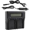 DSTE DE DSTE BP-U60 - Caricatore doppio LCD da 1,5 A (spina UE) compatibile con Sony PXW-FS5 PXW-FS7 PMW-EX1 PMW-EX1R PMW-EX3 PMW-EX160 PMW-EX260 PMW-EX280