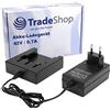 Trade-Shop Caricabatterie per GreenWorks 29472 29282 2601102 24252 29463 29462 29302 29727 20302 2601402 21332 24102 Li-Ion stazione di ricarica 40 V 0,7 A