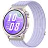 GIOPUEY Cinturini Compatibile con Xiaomi Watch 5/2/S5/S4/S3/S1 Active, Cinturino in Morbido Nylon Intrecciato [Unisex] [Traspirante] - Lightpurple