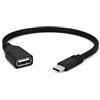 AmiCera Cavo di prolunga da USB C a USB A 2.0, 50 cm, tipo C maschio a USB femmina, adattatore OTG flessibile, cavo piatto, cavo dati corto, compatibile con laptop, tablet, chiavetta USB, tastiera e