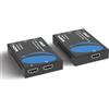Orei Extender HDMI su CAT5/CAT6 con IR fino a 100 metri - Loop Out - Distribuzione del segnale Full HD 1080P - Over IP