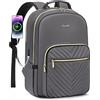 LOVEVOOK Zaino Donna Porta PC 15,6 Pollici, Impermeabile Zaino per Laptop con Caricatore USB, Zaino Computer per Università Viaggi Lavoro Scuola Ufficio