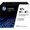 Hp - Confezione 2 Toner originale - 87X - Nero - CF287XD - 18.000 pag cad (unità vendita 1 pz.)