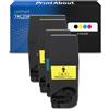 PrintAbout Toner compatibile Lexmark 74C2SK/C/M/Y0 - 4 colori Alta capacità Multipack