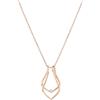 Hobbspring Collana Porta Anelli In Oro Rosa, Collana Da Sposa, Ciondolo con Ciondolo di Fidanzamento, Collana Vintage A Goccia, In Acciaio Al Titanio con Scatola Regalo per Donna, Moglie, Compleanno