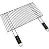Cook'in Garden - Griglia cromata, dimensioni 57 × 30 cm, resistente alle fiamme e alle alte temperature, manico Soft Touch ergonomico, griglia barbecue esterno compatibile multi-marche