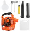 Yirtree Soffiatore a benzina, portatile, leggero, potente motore a 2 tempi, ventilatore palmare da 26 cc, 7500 giri/min, alimentato a benzina, rapida dissipazione del calore, per giardino
