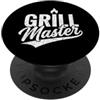 Funny BBQ Sayings & Funny Grilling Desig Grill Master - Funny Saying BBQ Carne Grill Food Grilling PopSockets PopGrip Adesivo