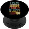 Funny Accordion Player Merch with Polka Suona la fisarmonica perché non mi piace perché sono bravo PopSockets PopGrip Adesivo