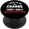 Magliette e regali divertenti per i nonn La nonna divertente del nonno era la nipote responsabile PopSockets PopGrip Adesivo