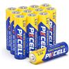 PKCELL Confezione da 12 batterie AA doppie A, 1,5 V, al carbonio, ad alte prestazioni, per candele LED, orologi, telecomandi e torce