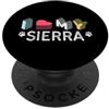 YO MINUS Sierra personalizzato cane nome Sierra Pet Lover PopSockets PopGrip Adesivo