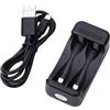 WatioWave Caricabatterie rapido compatibile con batterie AA/AAA, colore nero, ideale per ricaricare le batterie in modo efficiente e prolungarne la durata.
