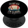 Funny Accordion Player Merch with Polka I'm Not Old I'm Classic Fisarmonica PopSockets PopGrip Adesivo