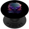 PM-Artistic Le fiammeggianti ali della fenice della rinascita PopSockets PopGrip Adesivo