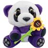 Lumo Stars peluche panda I love mummy junior 24 cm viola/bianco