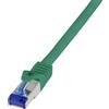 LogiLink Professional C6A085S Cavo patch LogiLink Ultraflex, Cat.6A, S/FTP, 7,5 m, verde
