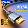 Unnlink Cavo HDMI 8K per TV Box PS5 HUB USB Cavo HDMI certificato ad altissima velocità 8K a 60 Hz 48 Gbps eARC Dolby Vision
