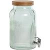NONE Dispenser per bevande in vetro di bambù 18x18x31 5,5l Il miglior complemento per la tua casa.