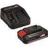 Einhell 5900X74 - Caricabatterie e batteria Power X-Change da 2,5 Ah