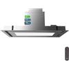 Cecotec Cappa Aspirante Cecotec 90 cm Integrabile a Soffitto Bolero Flux Tir 908000 Inox A++. Finitura in Acciaio Inox, Aspirazione 800 m³/h