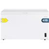 Cecotec Congelatore Orizzontale Cecotec 418L Bolero CoolMarket Chest 418P Bianco E. Cestello con Maniglie, Controllo Elettronico LED, Ruote, UltraContact D-Cool, Doppia Funzione, Porta ZeroG (80º-30º) e