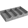 SONGMICS Set di 4 Organizer per Cassetti Intimo, compatibili con cassettiere IKEA HEMNES e MALM, senza divisori, pieghevoli, per armadio, 40 x 16 x 10 cm, ideali per calzini, colore grigio tortora