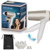 Cecotec Asciugacapelli pieghevole Cecotec IoniCare Power&Travel Champagne. 2400 W, motore CC, tecnologia Real Ion, compatto
