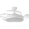 Fabrilamp Ventilatore FABRILAMP Bayomo 59W 6980lm Bianco, 4 pale, dimmerabile, telecomando incluso, 3 colori, modalità estate/inverno, con aste da 10 e 25 cm, qualità garantita
