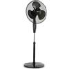 AVANT BLACK EDITION VENTILATORE DA PAVIMENTO 16" CON MOVIMENTO OSCILLANTE E TESTA INCLINABILE 45W 40CM - BASE ROSSA OTTIMO FLUSSO D'ARIA QUALITÀ SUPERIORE GARANTITA