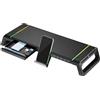 Ewent ew1268 supporto monitor RGB estensibile - pieghevole con cassetto e supporto per smartphone - hub USB 3.0 a 4 porte - colore nero