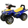 HOMCOM marsupio porta bimbo Quad 18-36 mesi dim. 60L x 31l x 42H cm effetti luminosi e sonori blu giallo