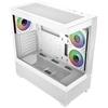 Cooler Master Elite 690 Wood ATX/MicroATX/Mini-ITX Mid-Tower Case - 3 ventole RGB da 120mm - Vista Panoramica - Doppia Camera - 2xUSB-A - 1xUSB-C - 434x218x454mm - Colore Bianco