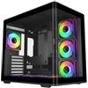 Cooler Master Elite 600 ATX/MicroATX/Mini-ITX Mid-Tower Case - 4 ventole RGB da 120mm - Vista Panoramica - Doppia Fotocamera - Audio - 2xUSB-A - 1xUSB-C - 445x285x410mm - Colore Nero