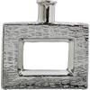 NONE Vaso in ceramica con foro 24cm argento 24x6x24cm