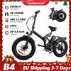 SUNNIGOO B4 ebike Bici elettrica pieghevole 48V 12,5Ah Batteria rimovibile Gamma 50-80 km 20'' × 4.0'' Fat Tire E-Bike a 7 velocità per qualsiasi terreno