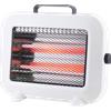 Fabrilamp ABRILA Zorita Fornello Elettrico al Quarzo 800W Bianco 2 pentole. Superficie Fredda al Tocco, Antiribaltamento, Maniglia 25x32.5x10.5cm Qualità Garantita